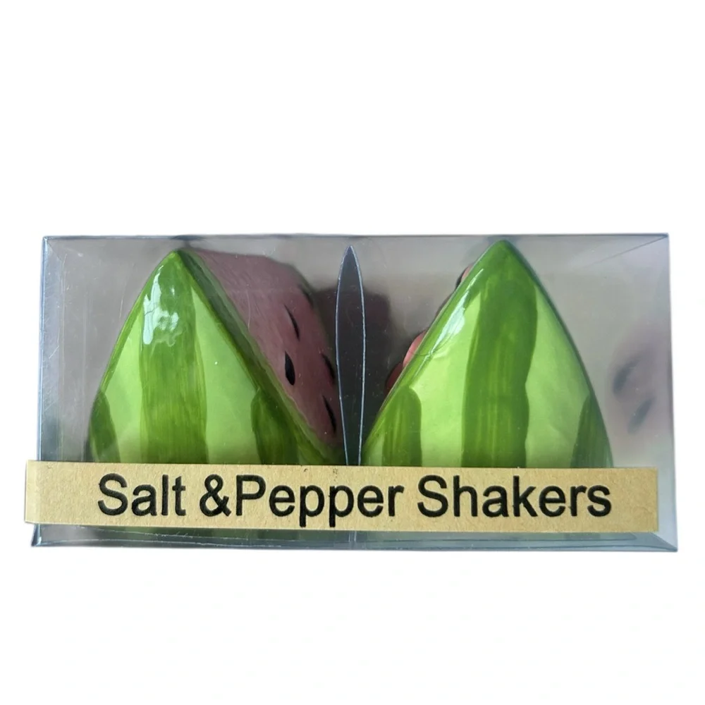 Watermelon Novelty Salt & Pepper Shakers